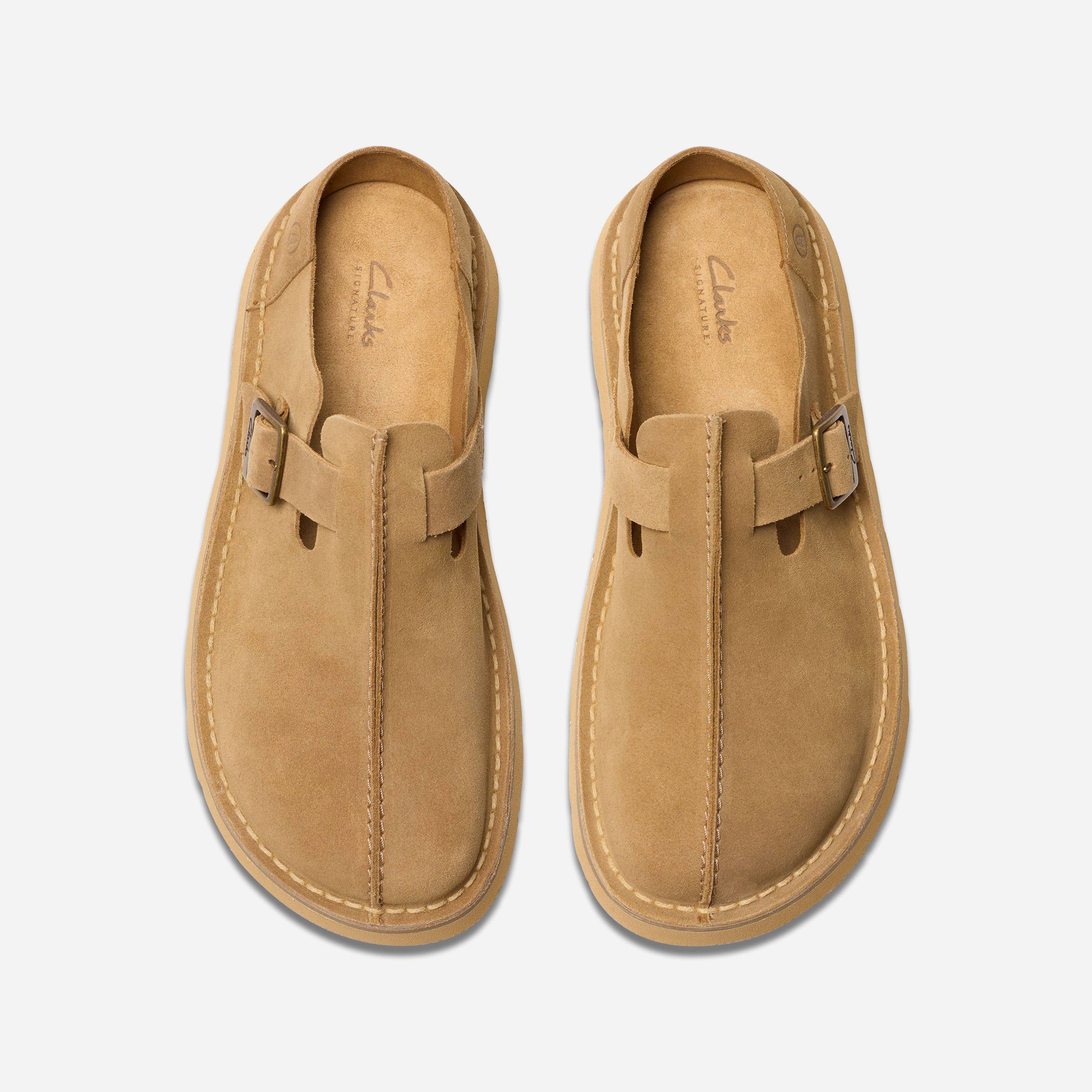 Clarks - Solsbury Mule - Dark Sand Suede