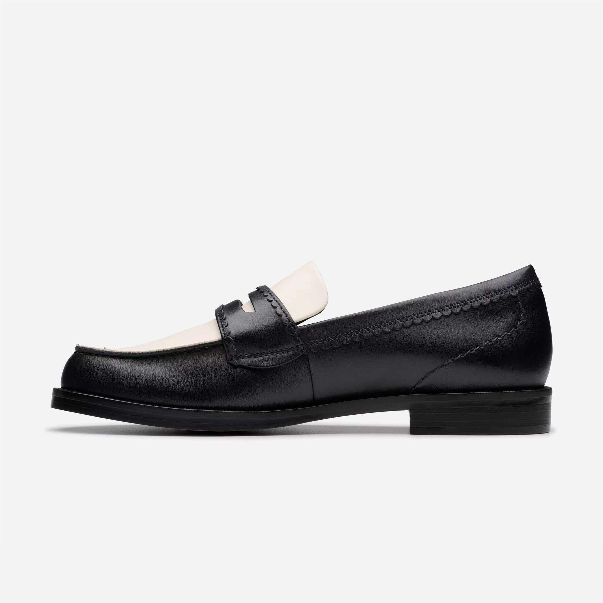 CLARKS ORIGINALS - Straven Edge - Black Combi Leather