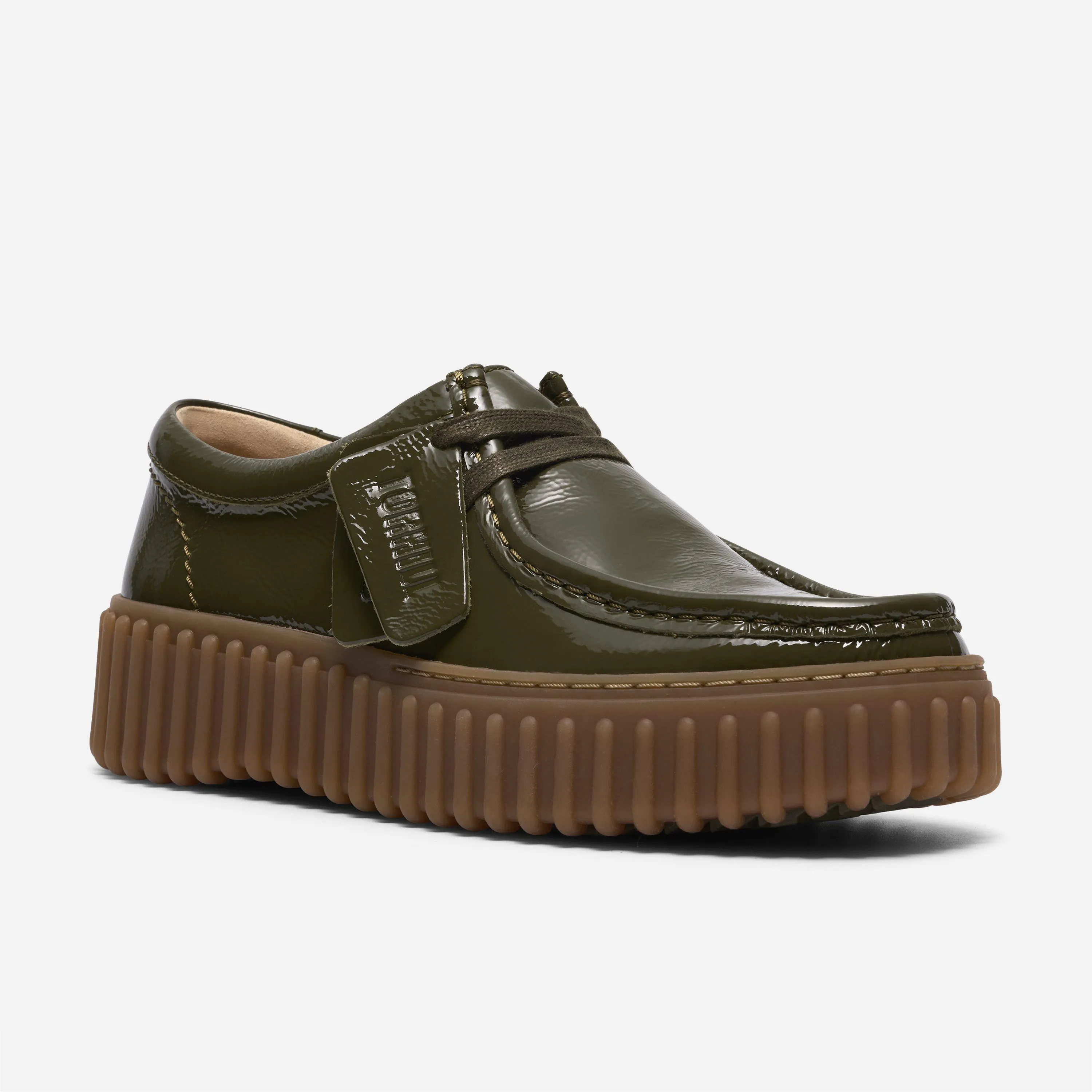 Chaussures Clarks Torhill Bee - Dark Olive Patent