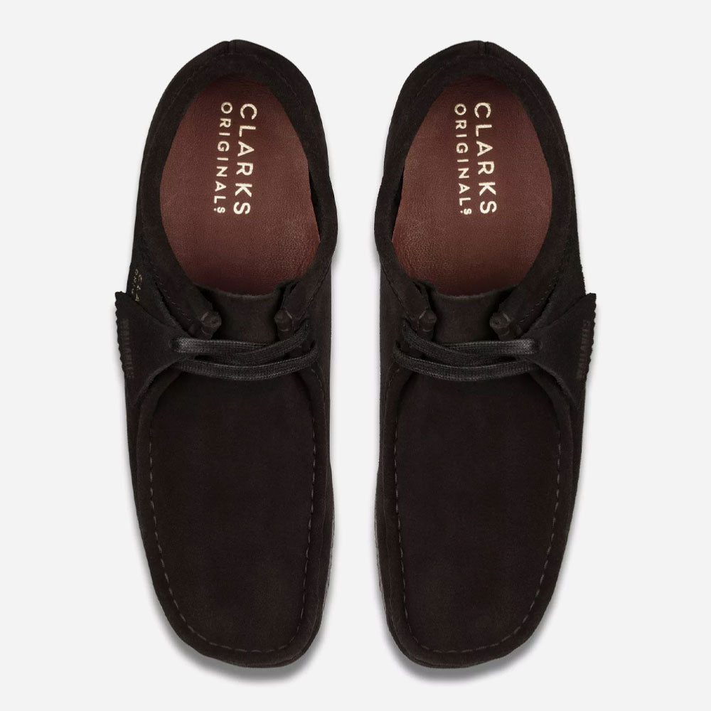 CLARKS ORIGINALS - WALLABEE - Black Suede