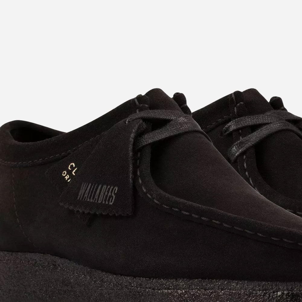 CLARKS ORIGINALS - WALLABEE - Black Suede