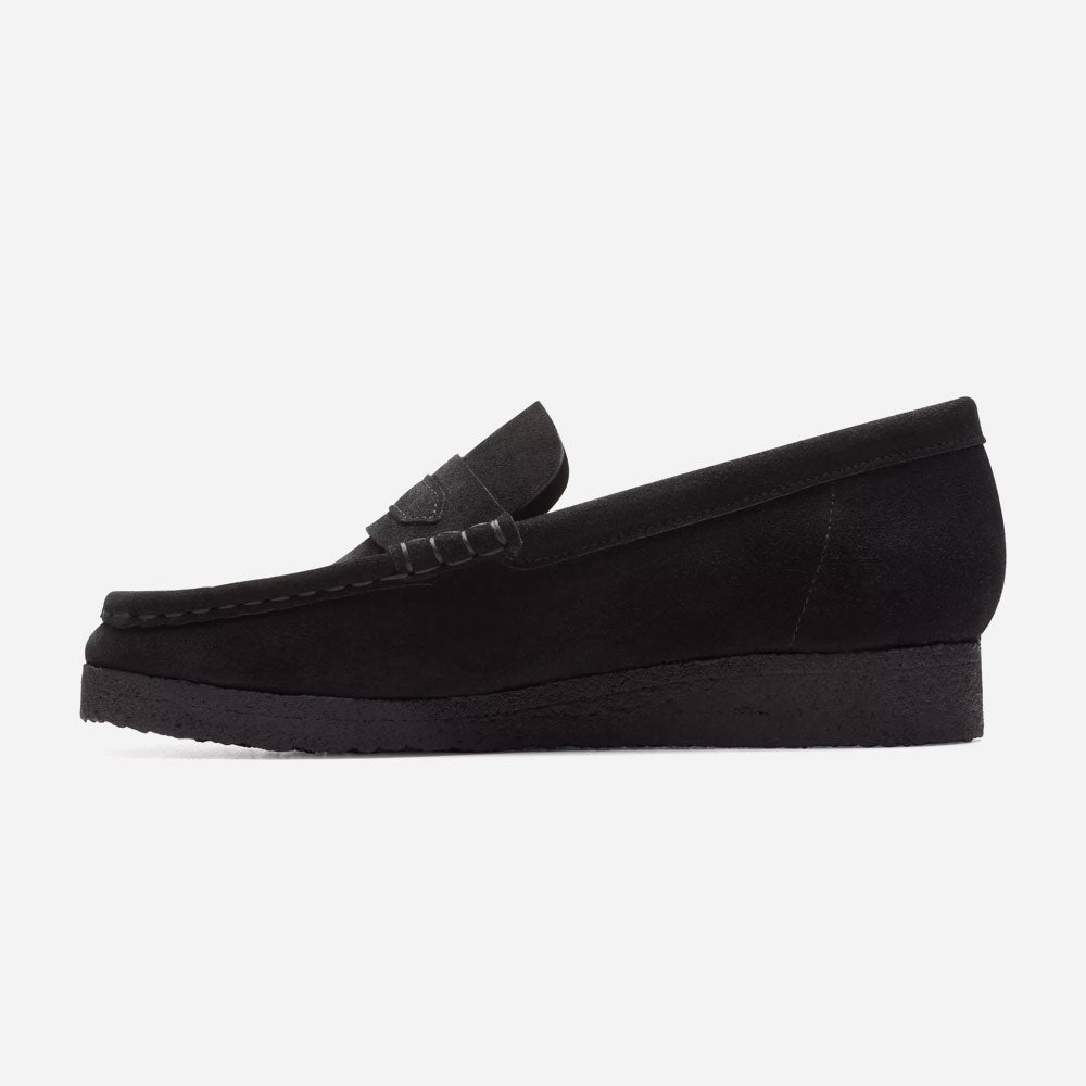 CLARKS ORIGINALS - WALLABEE LOAFER WOMEN - Black Suede