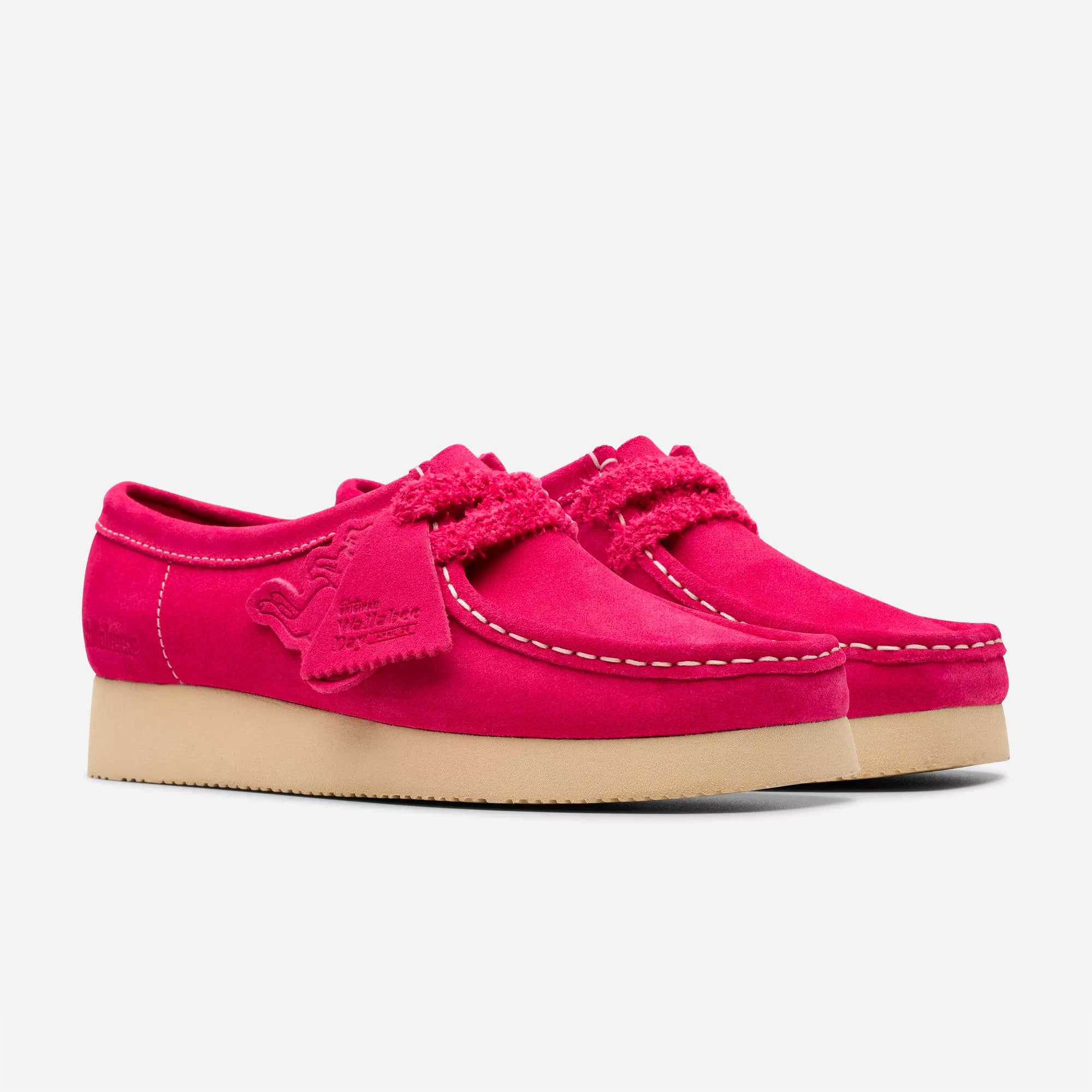 Clarks Originals - Wallabee Womens 2604 - Bright Pink Suede