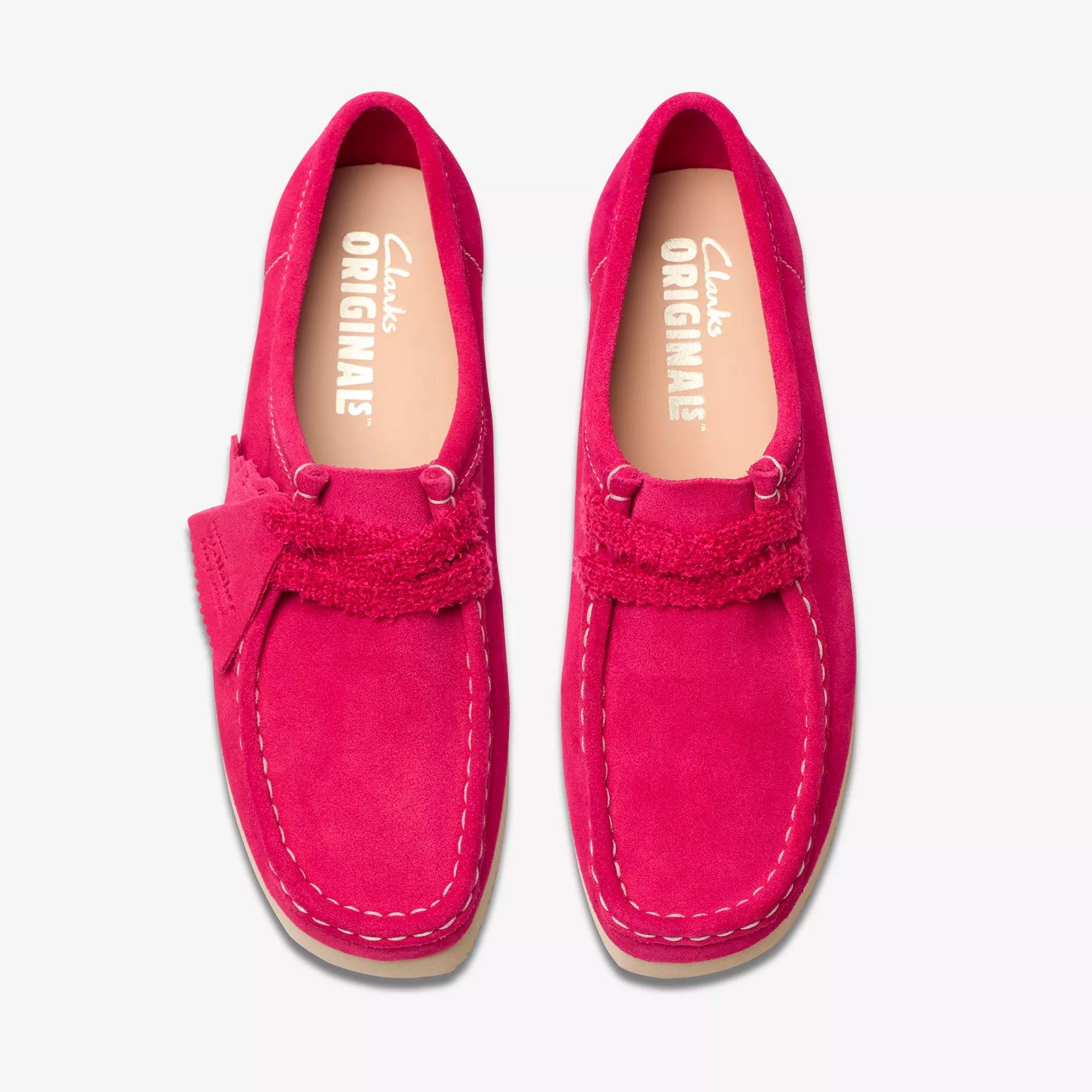 Clarks Originals - Wallabee Womens 2604 - Bright Pink Suede
