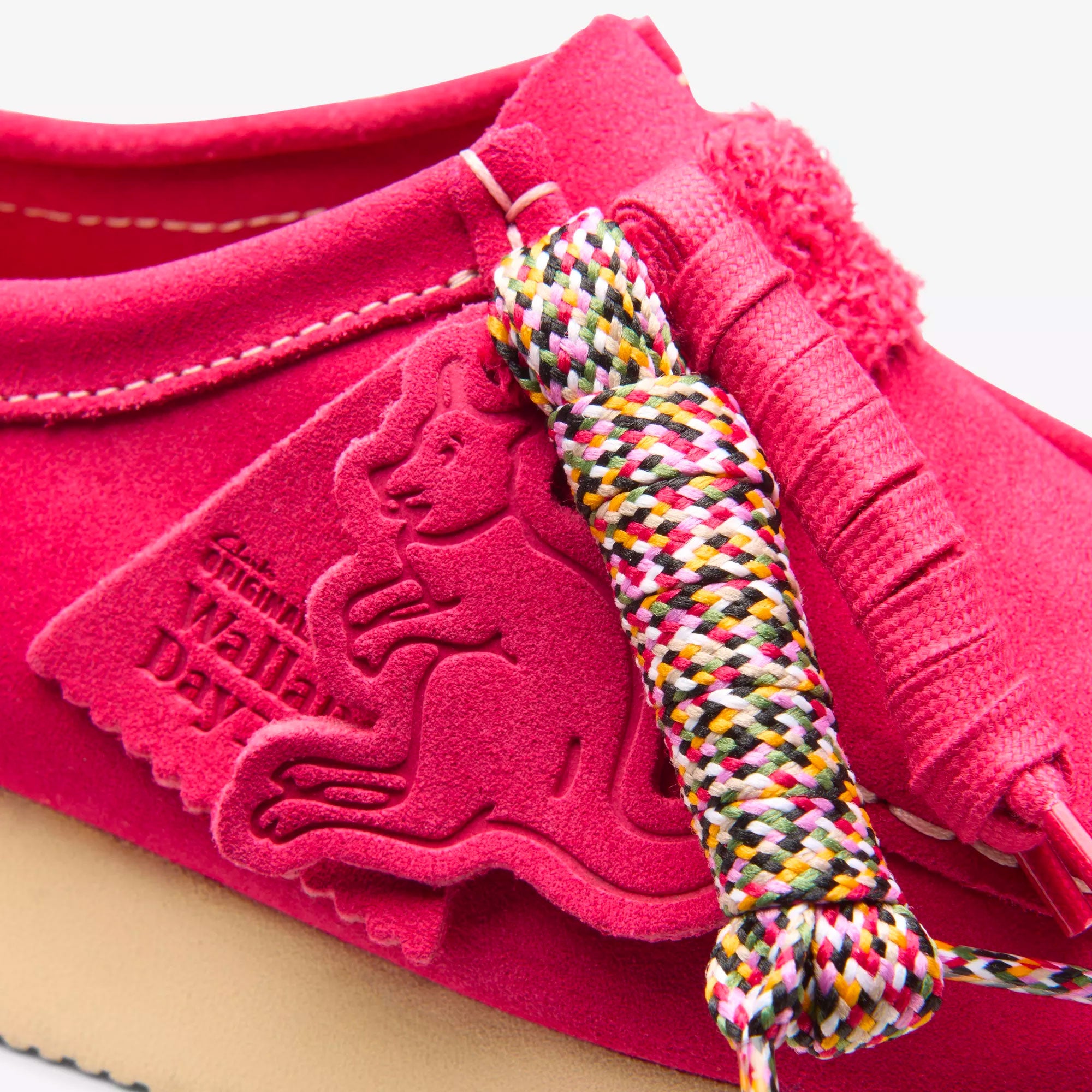 Clarks Originals - Wallabee Womens 2604 - Bright Pink Suede