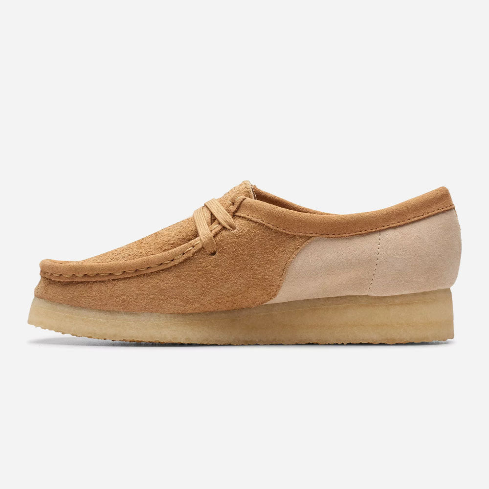 CLARKS ORIGINALS - WALLABEE WOMEN - Mid Tan Combi