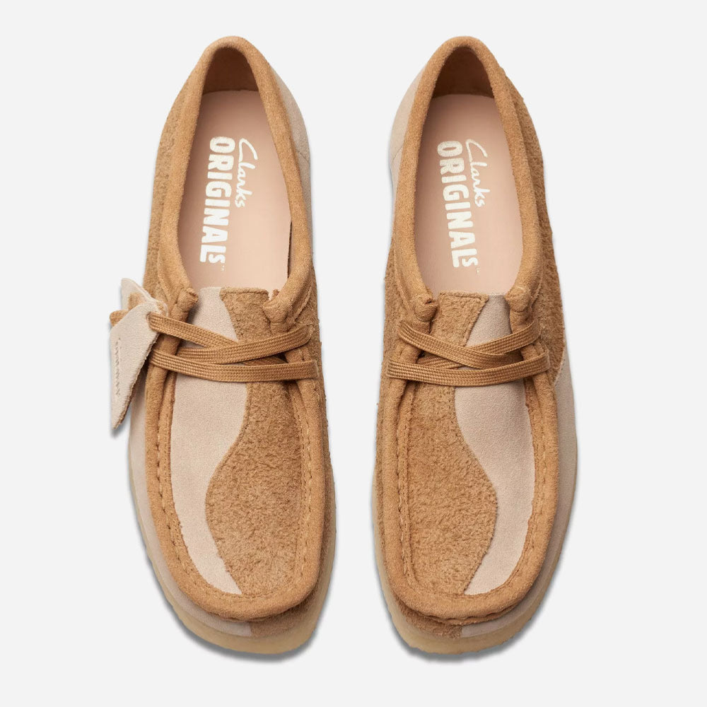 CLARKS ORIGINALS - WALLABEE WOMEN - Mid Tan Combi