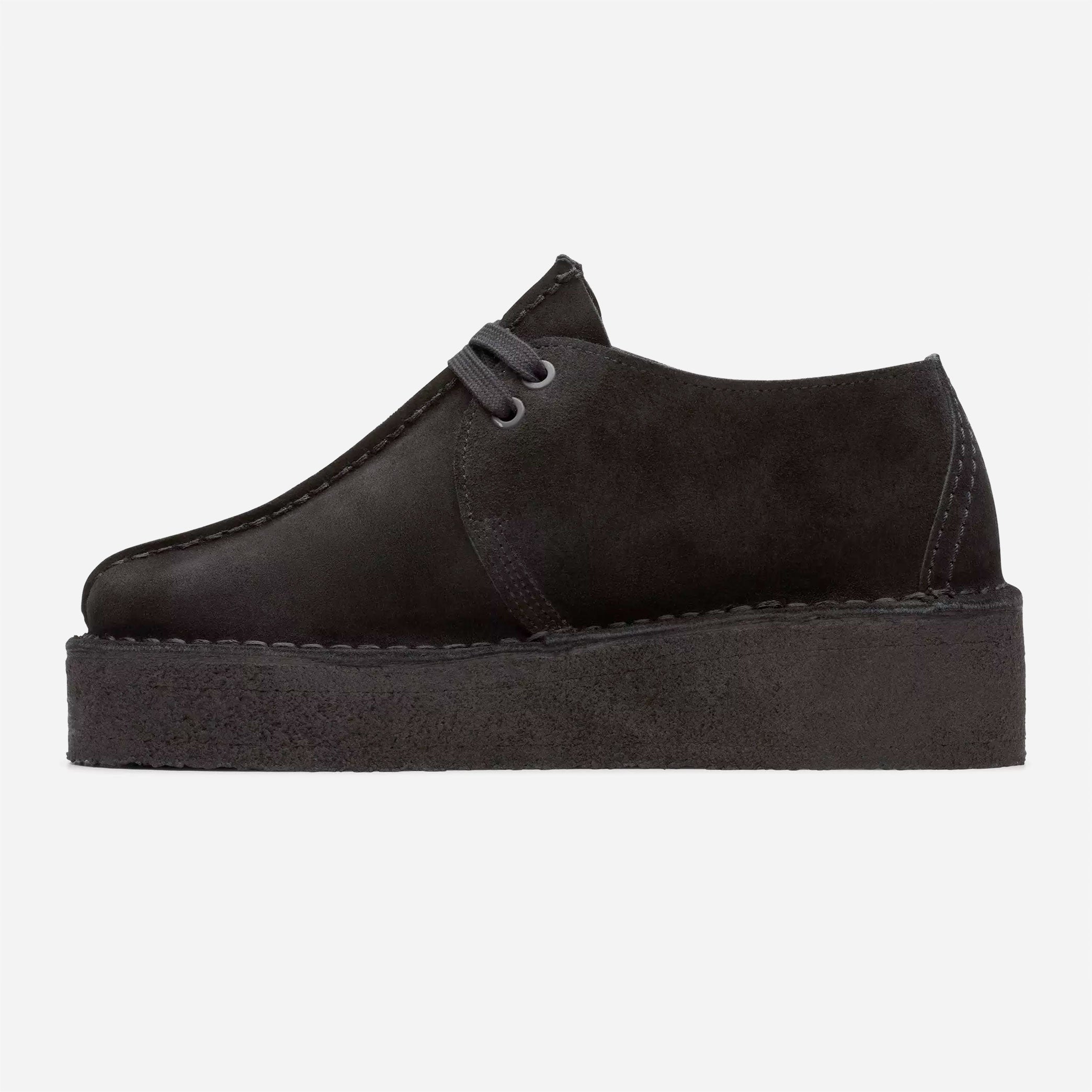 Clarks Originals - Trek Wedge - Black Suede