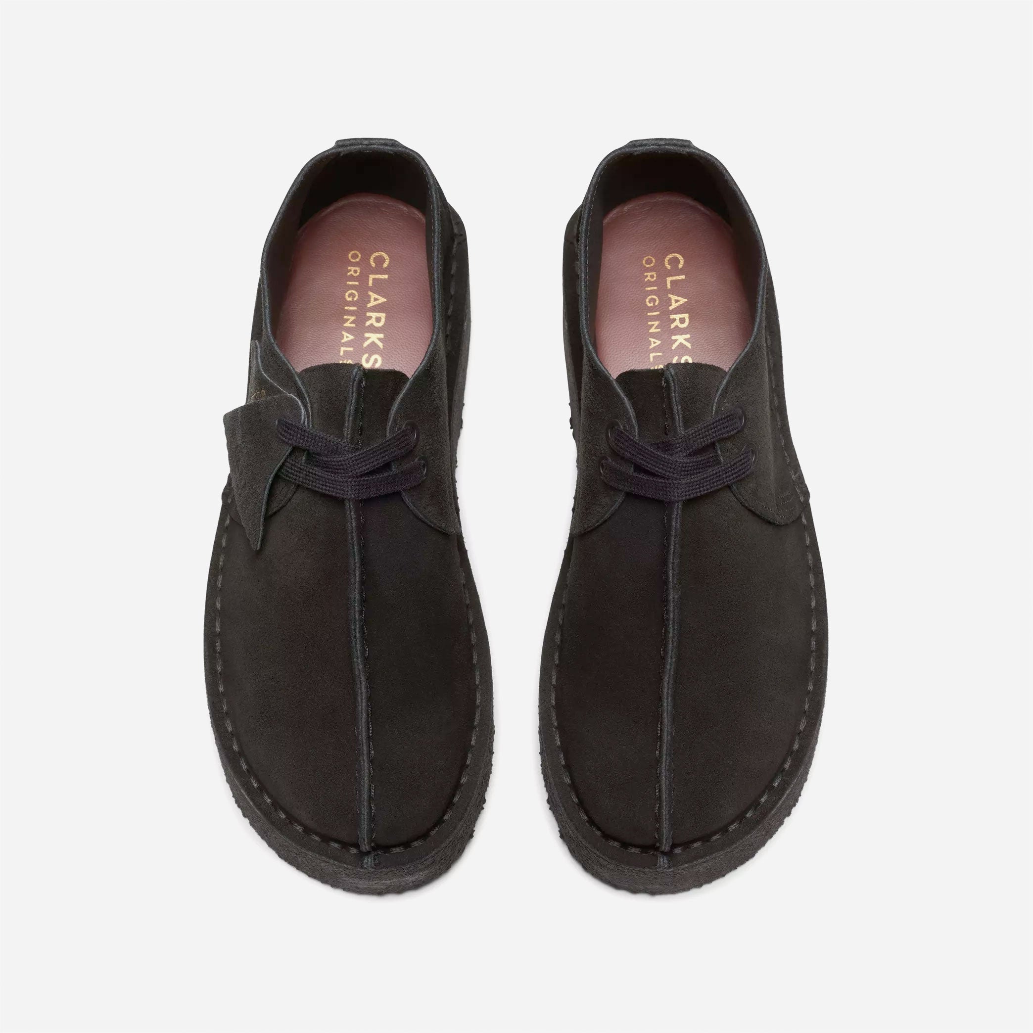 Clarks Originals - Trek Wedge - Black Suede