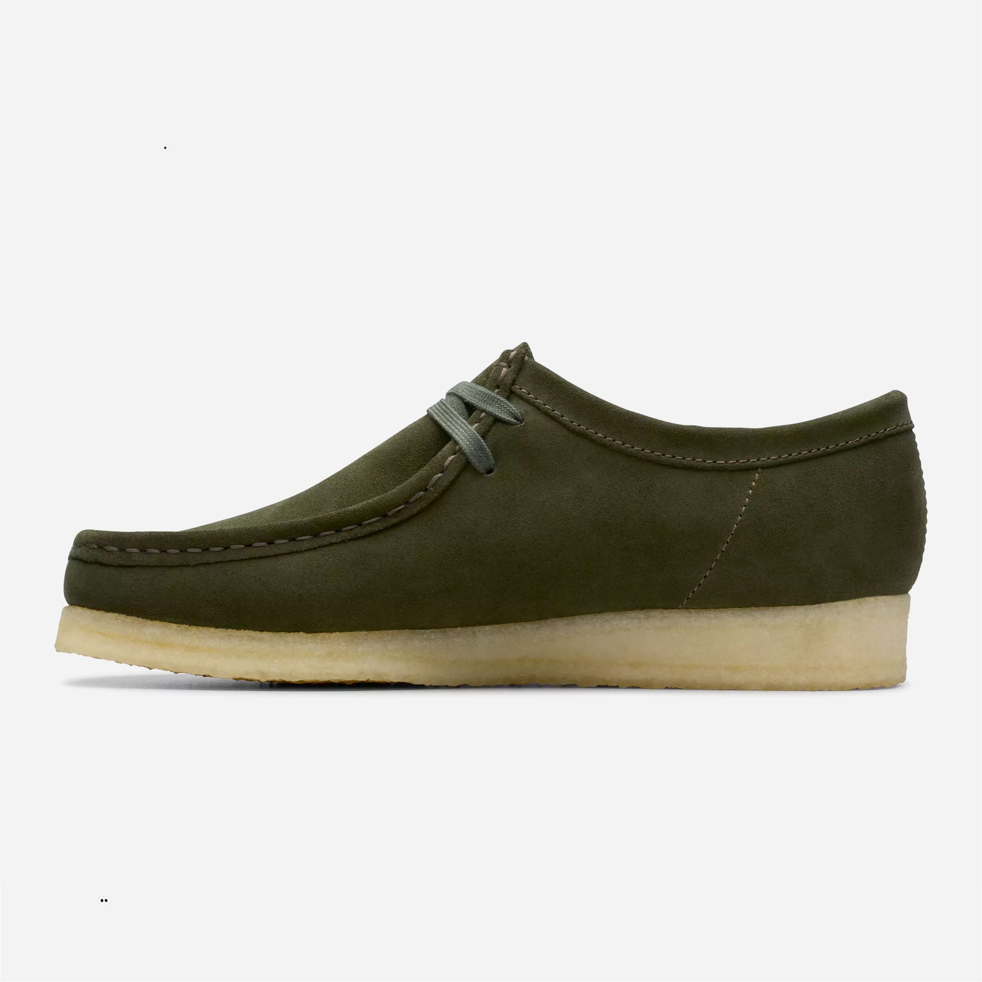 CLARKS ORIGINALS - WALLABEE - Forest Green Suede