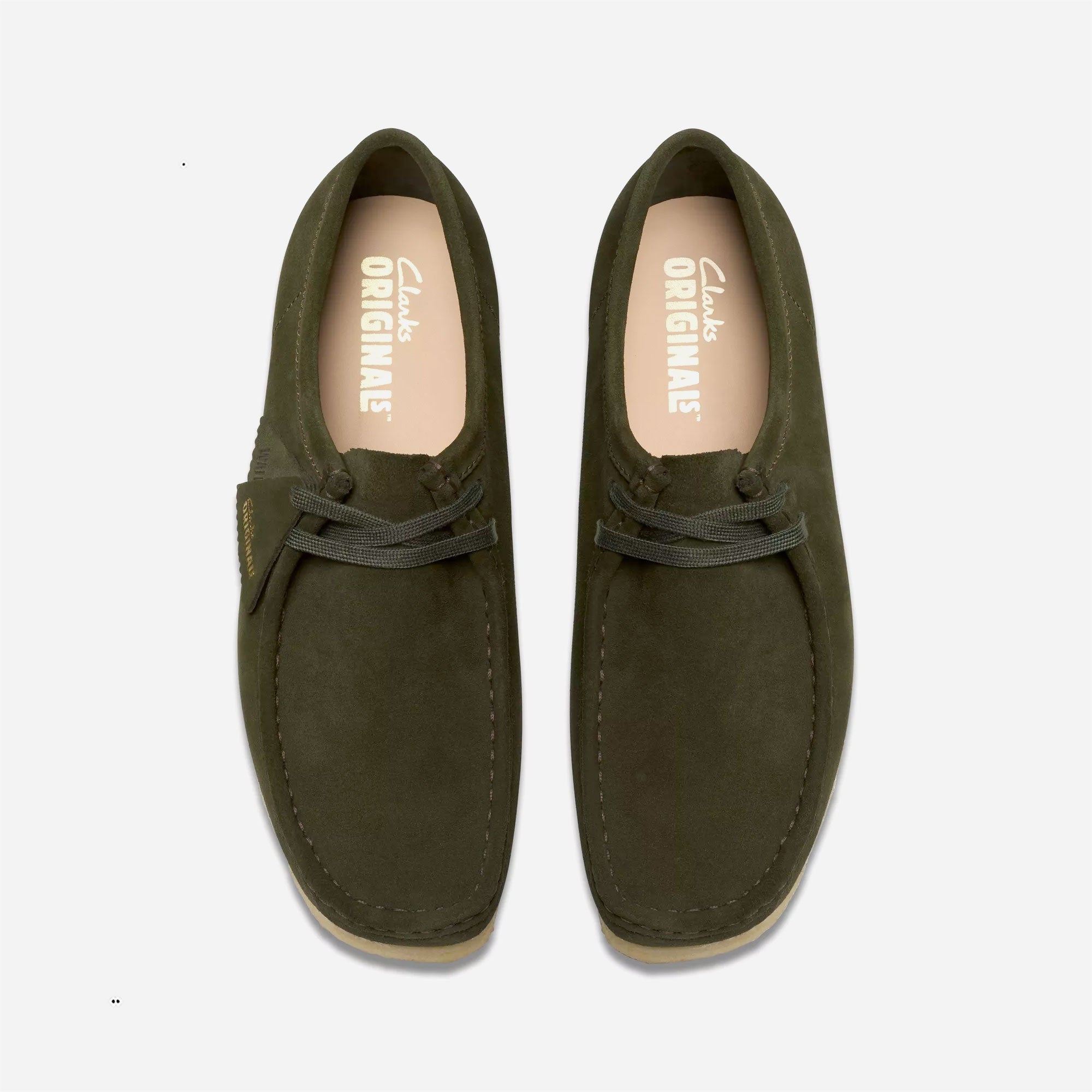 CLARKS ORIGINALS - WALLABEE - Forest Green Suede