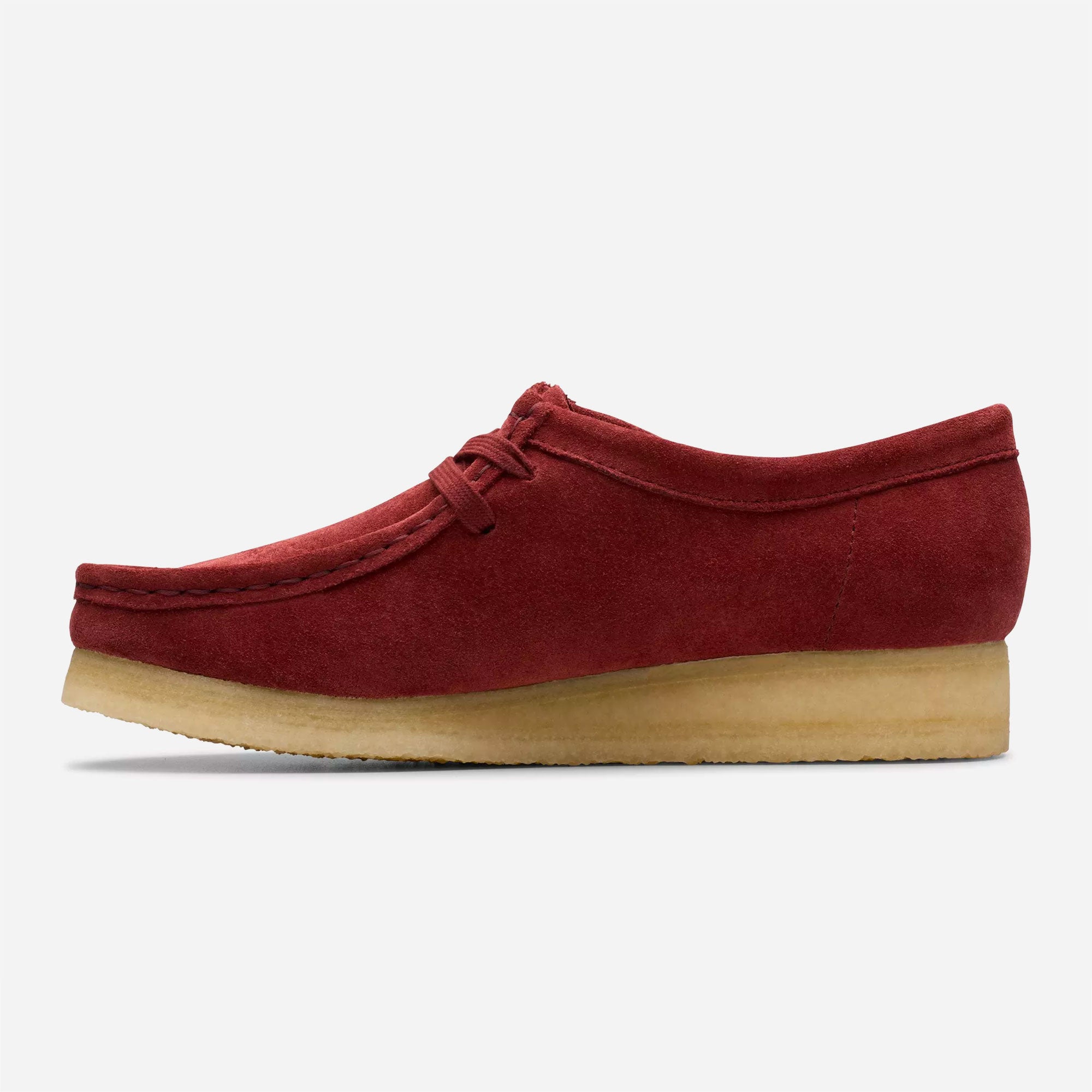 CLARKS ORIGINALS - WALLABEE WOMENS - Deep Red Suede