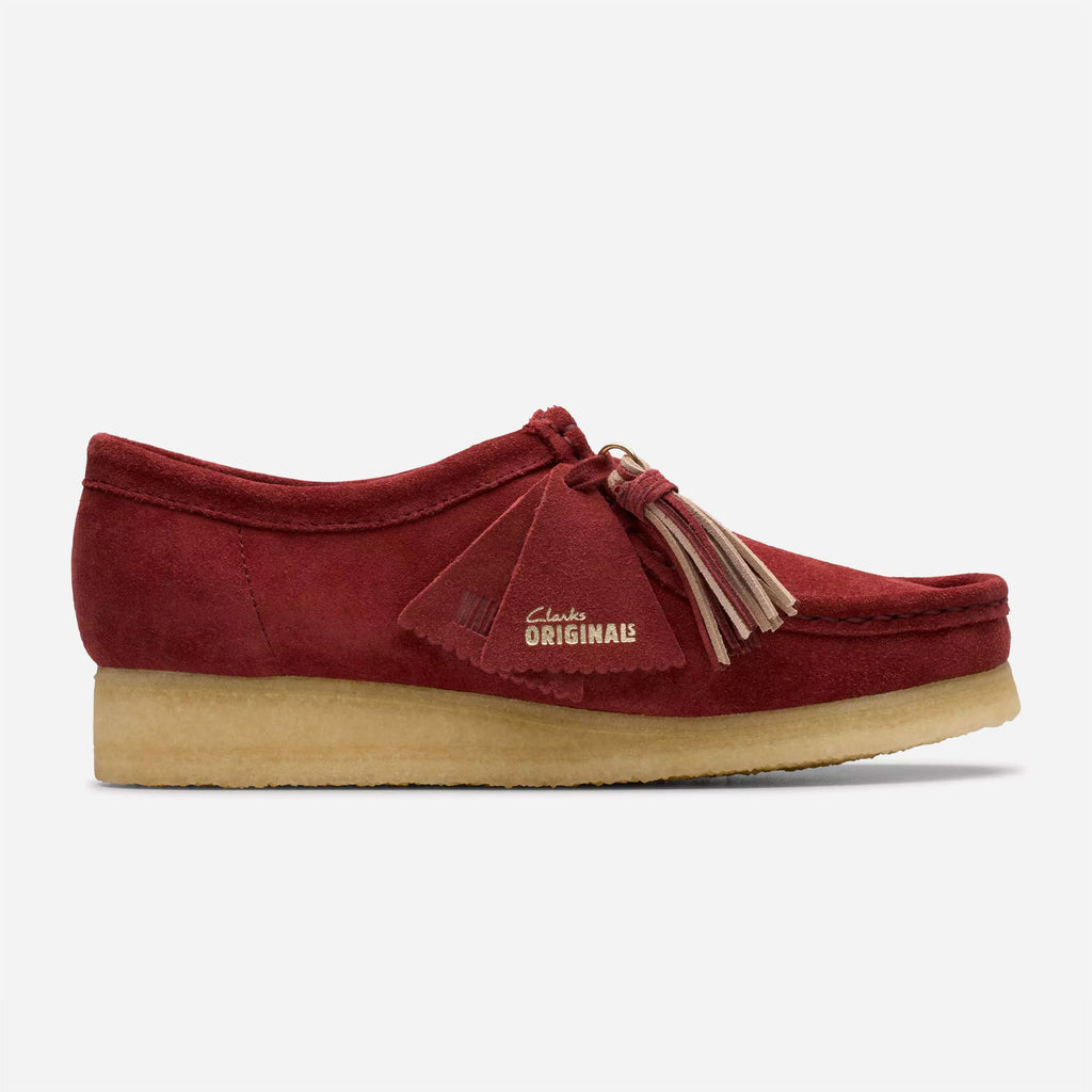 Clarks Wallabee Deep Red Suede display picture 1