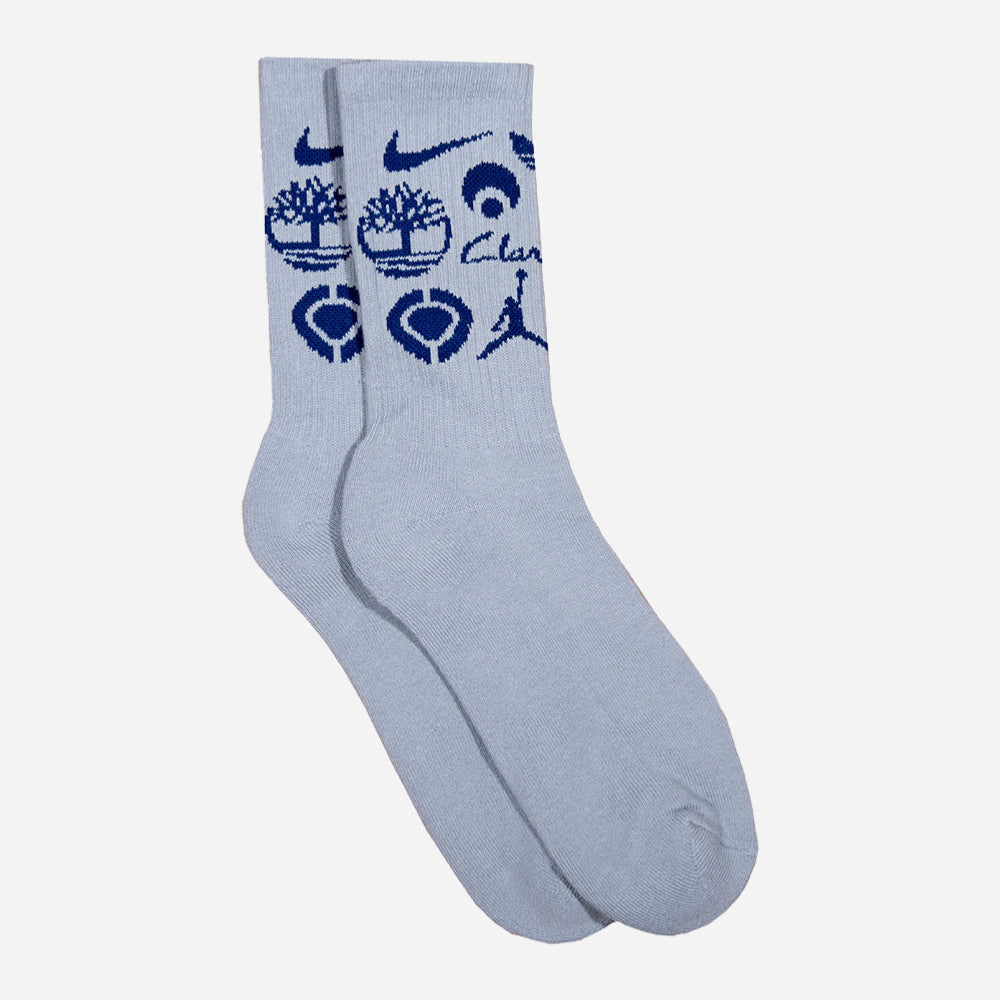 CLASSIC GRIP - SPONSOR SOCKS - Grey