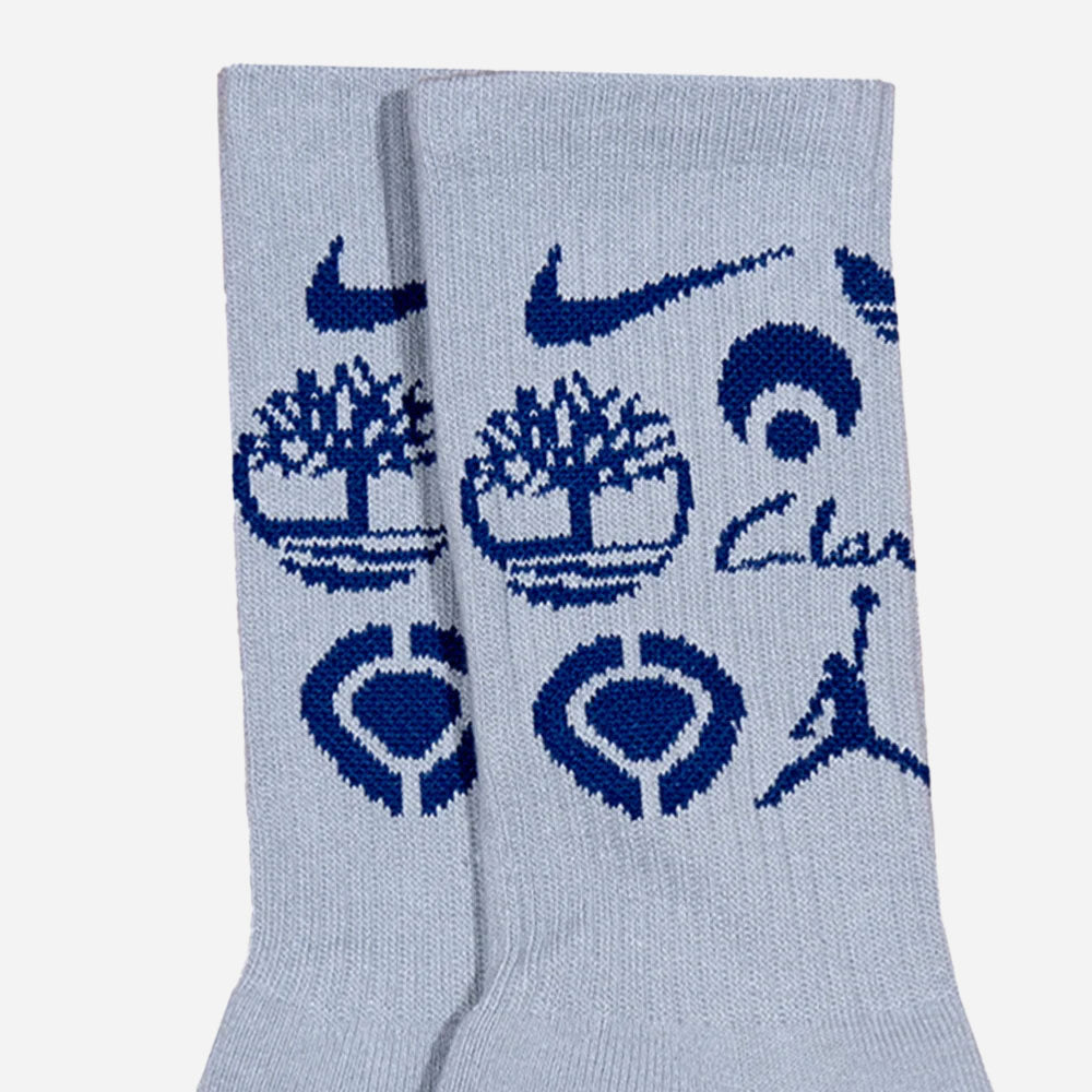 CLASSIC GRIP - SPONSOR SOCKS - Grey