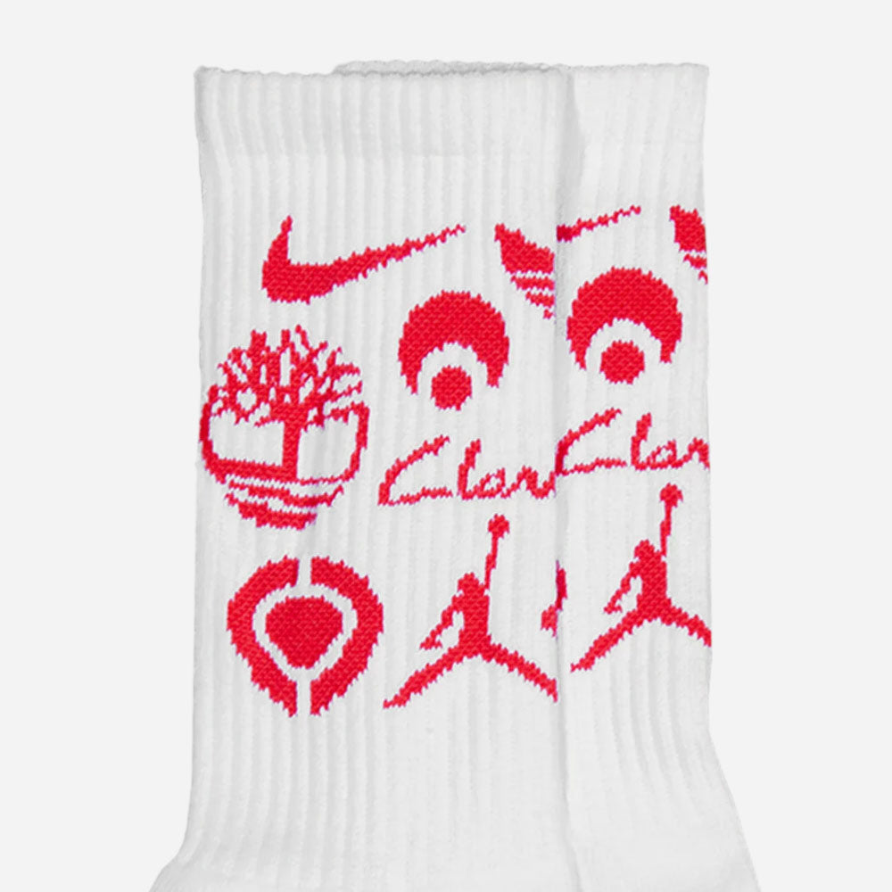 CLASSIC GRIP - SPONSOR SOCKS - White