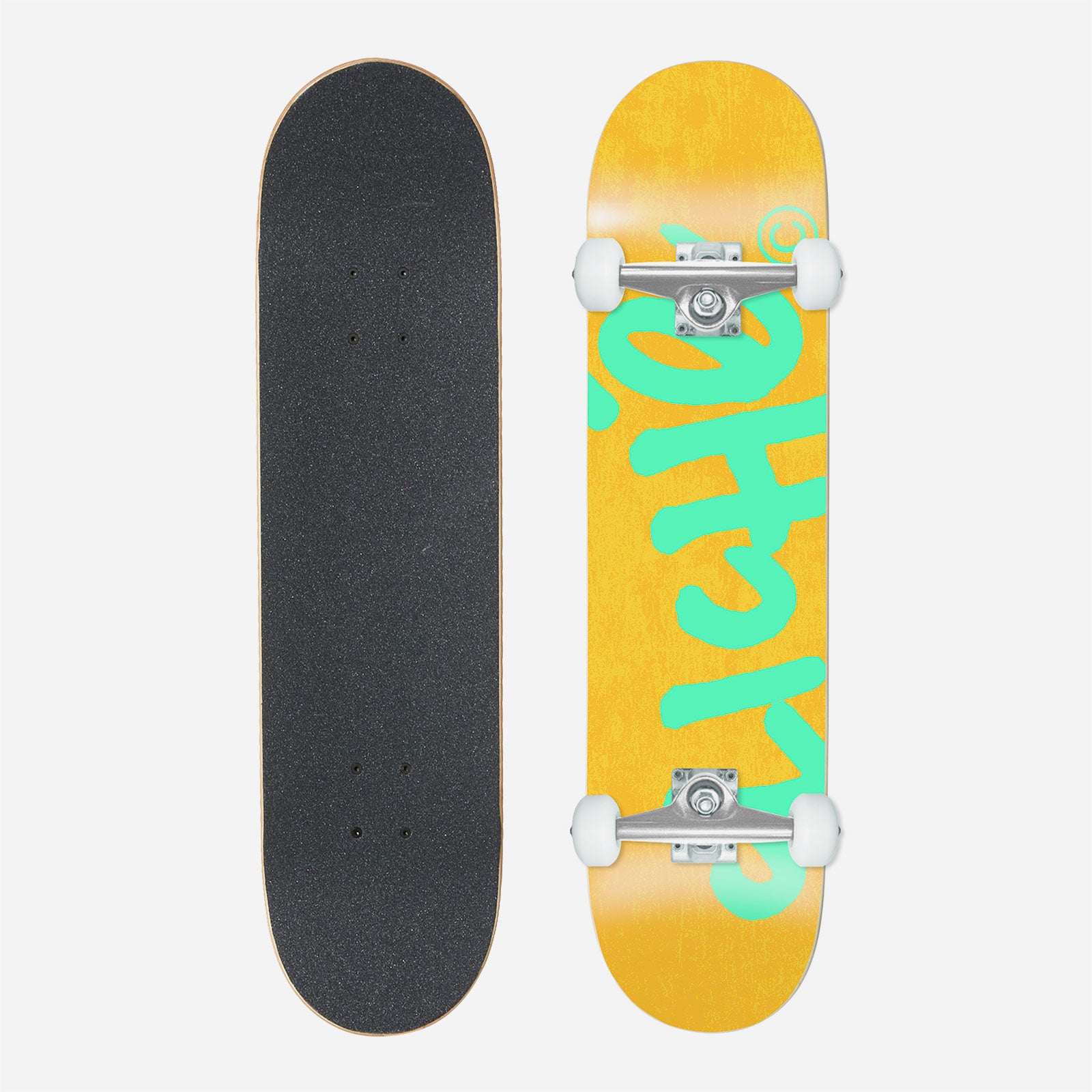 Cliché - Handwritten Complete Skateboard - Orange / Teal