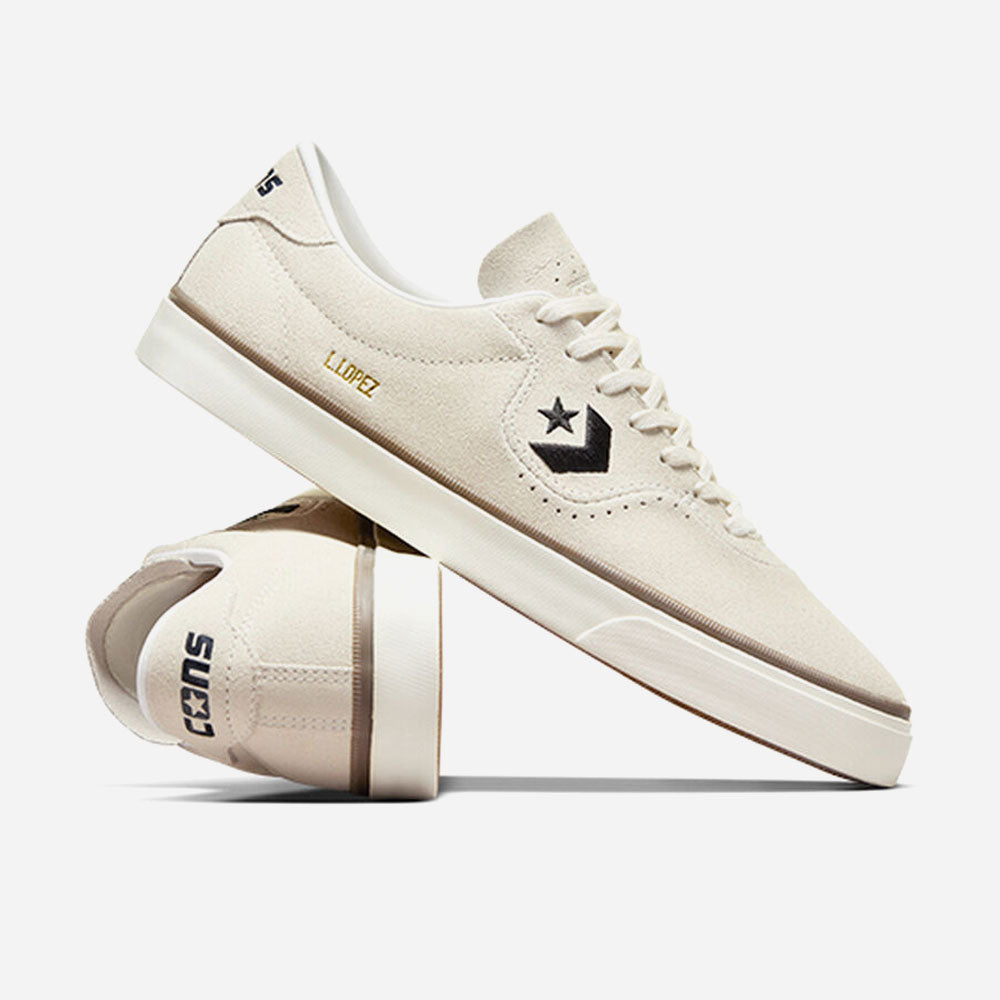 CONVERSE CONS - LOUIE LOPEZ PRO OX - Egret / Black / Egret