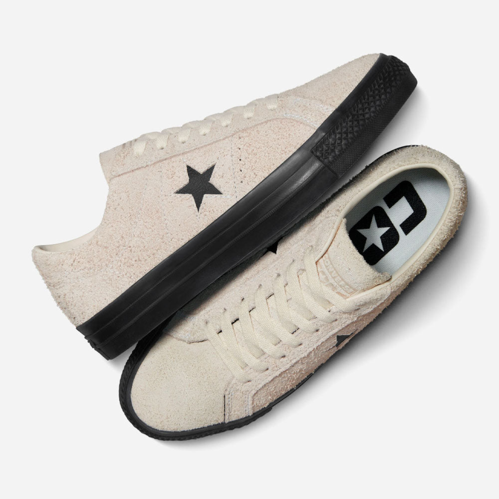 CONS By CONVERSE - ONE STAR PRO OX - Egret - Black