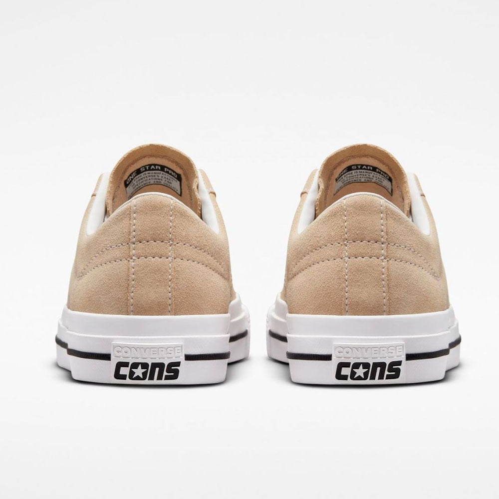 CONS by CONVERSE - ONE STAR PRO OX - OAT MILK WHITE BLACK