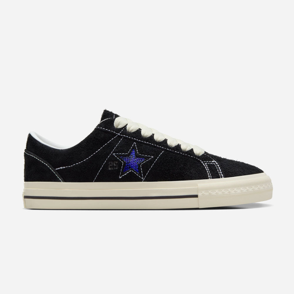 CONS by CONVERSE x QUARTERSNACKS - ONE STAR PRO - Black - Egret - Hyper Blue