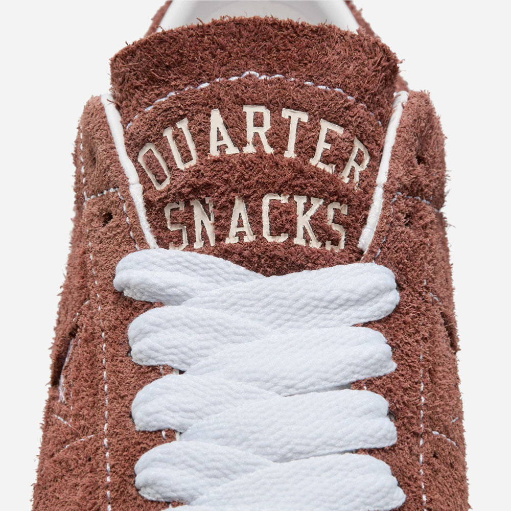 CONS by CONVERSE x QUARTERSNACKS - ONE STAR PRO - Dark Clover - White - Cherry