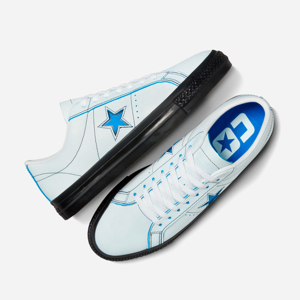 Cons by Converse X Eddie Cernicky GX1000 - One Star Pro Ox - Optical White - Kinetic Blue