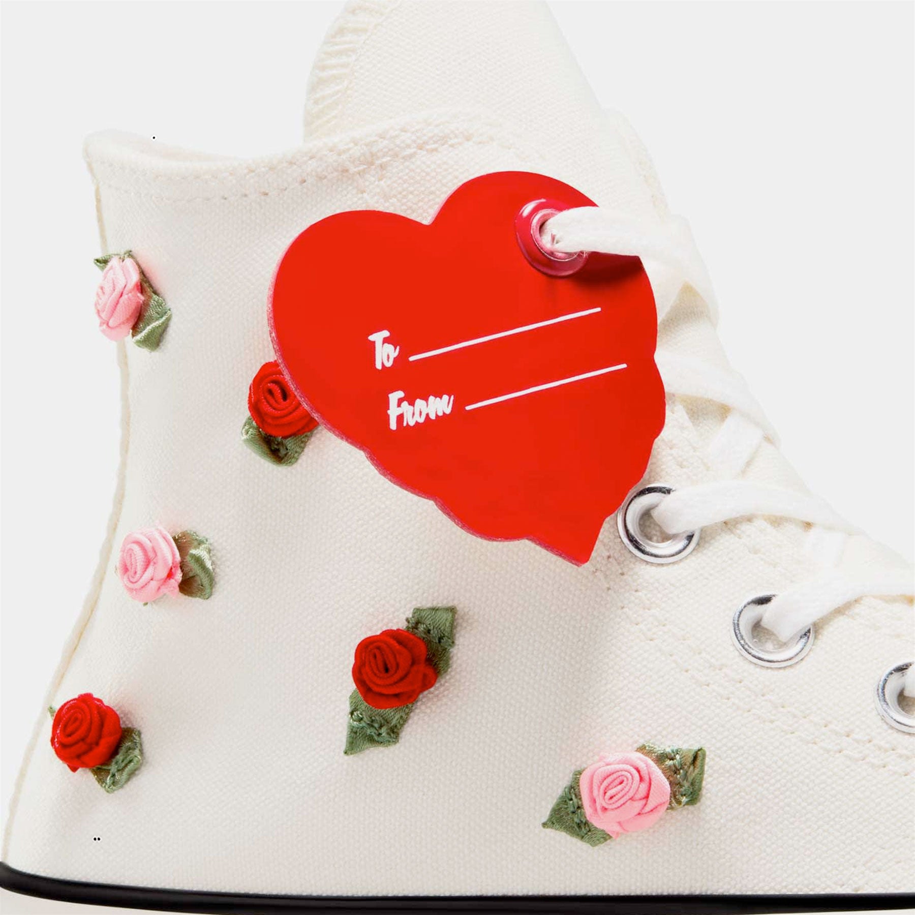 Converse - Chuck Taylor 70 Hi "Roses" - Egret/Red/Lt Jellyfish Jitter