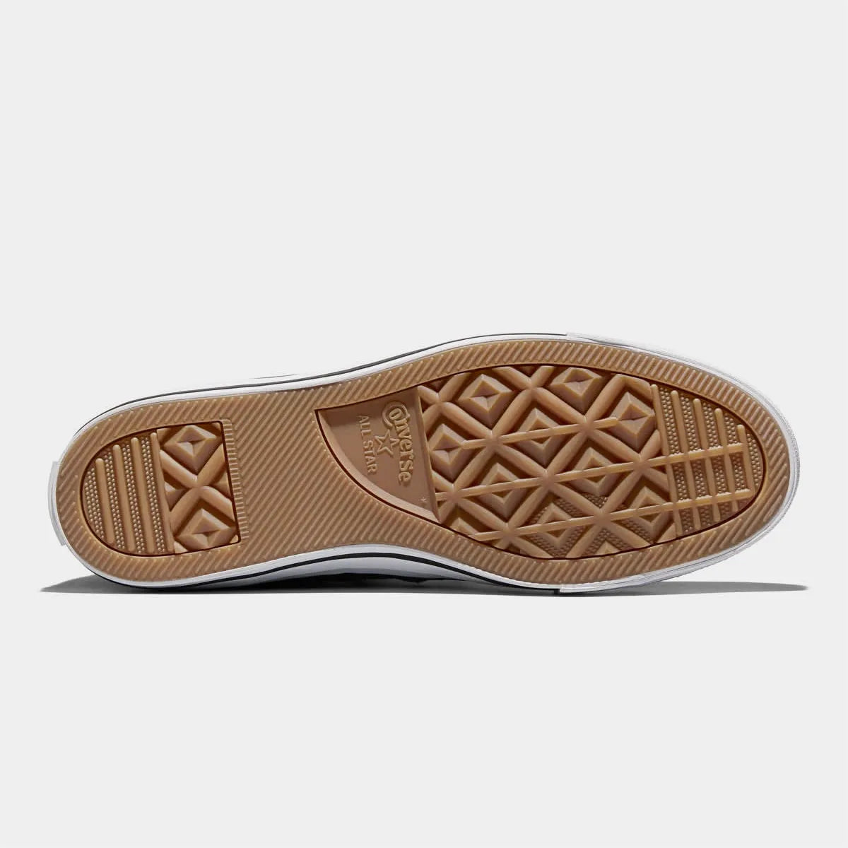 Semelle extérieure gomme marron motif diamant adhérence skate.