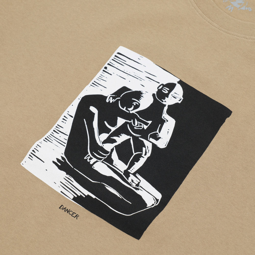 DANCER - HEART TEE - Khaki