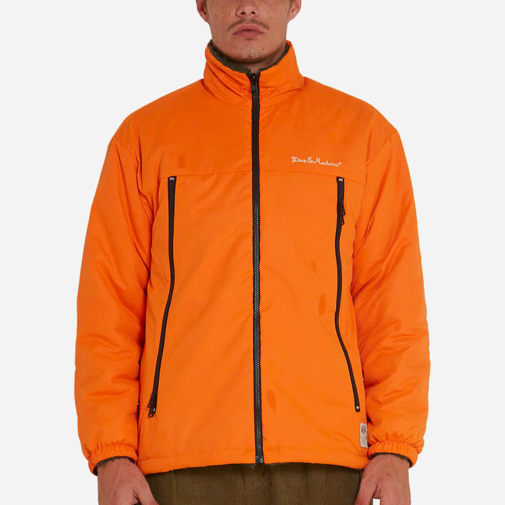 DEUS EX MACHINA - BARRENS REVERSIBLE BOA - Military Olive Mandarin
