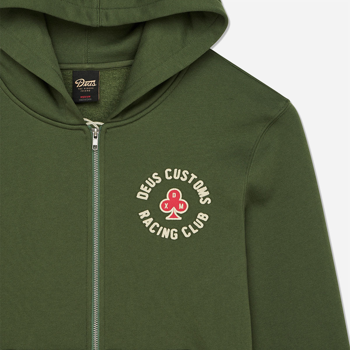 Deus Ex Machina - Basto Zip Hoodie - Cypress Green