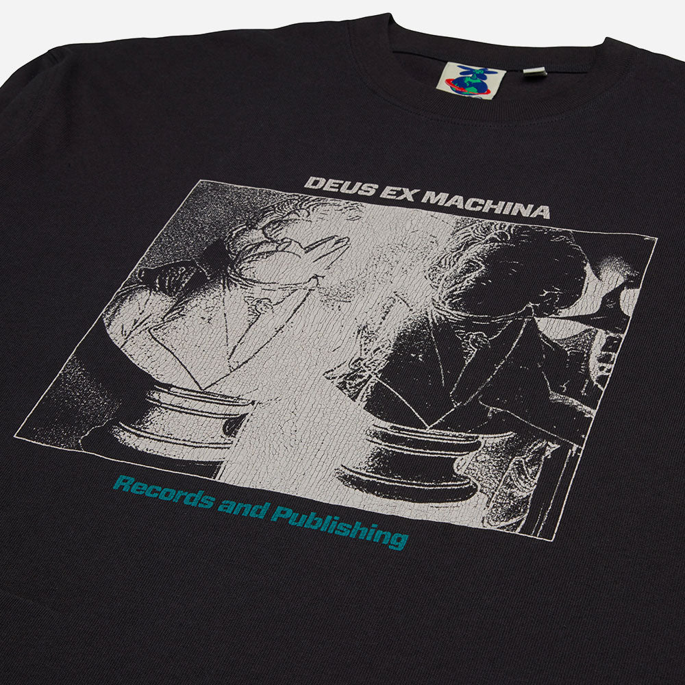 DEUS EX MACHINA - DIVINE SPARK OVERSIZE LS TEE - Anthracite