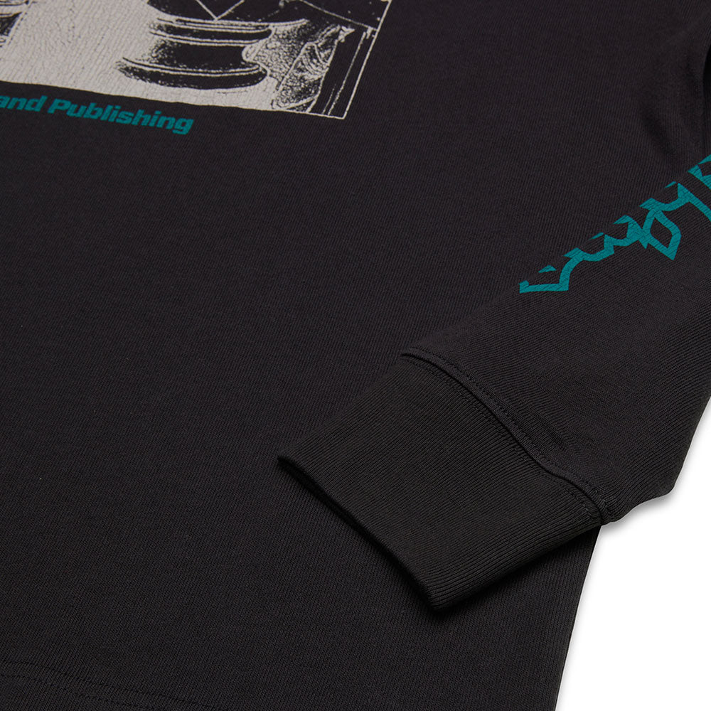 DEUS EX MACHINA - DIVINE SPARK OVERSIZE LS TEE - Anthracite