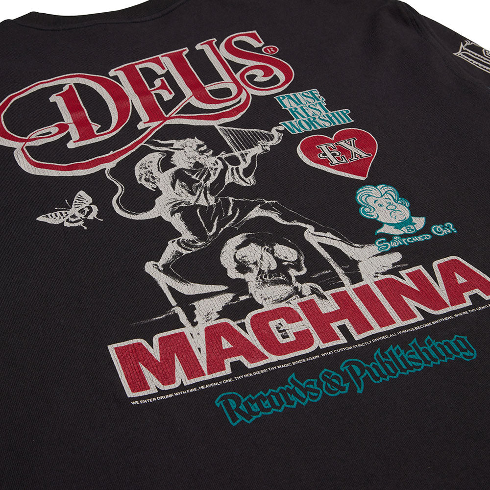 DEUS EX MACHINA - DIVINE SPARK OVERSIZE LS TEE - Anthracite