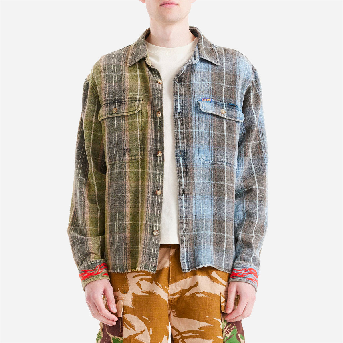Deus Ex Machina - Genesis Embro Flannel Shirt - Blue Check