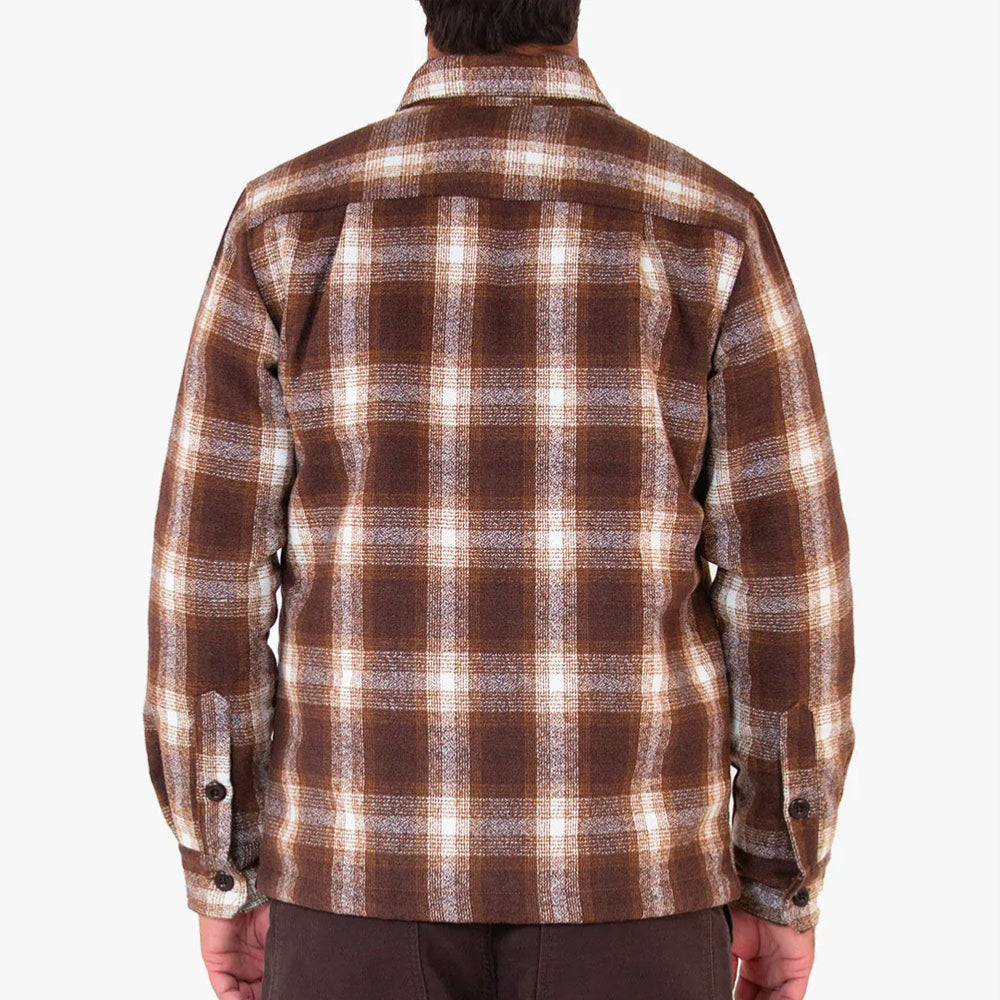 DEUS EX MACHINA - MARCUS CHECK SHIRT - Brown Plaid