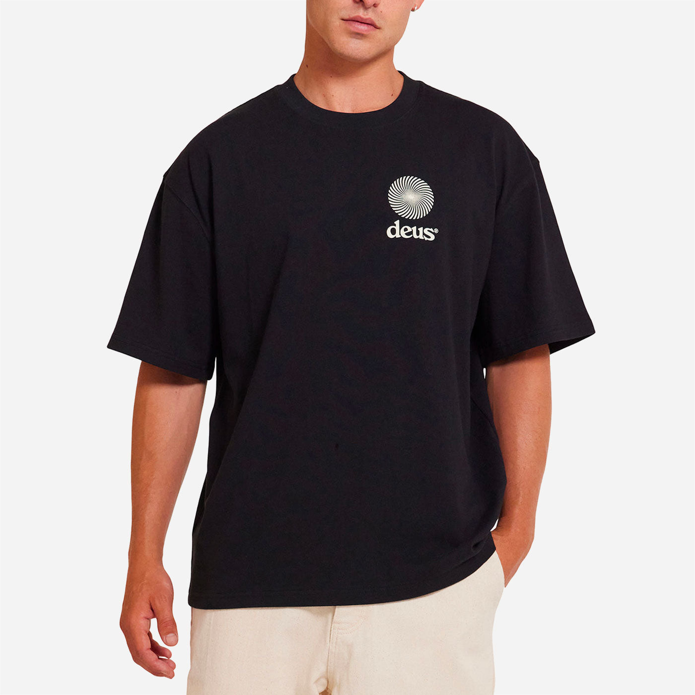 DEUS EX MACHINA - STRATA OVERSIZE TEE - Black