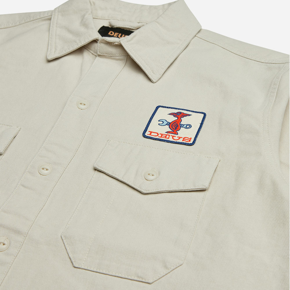 DEUS EX MACHINA - STRIPES SHIRT - DIRTY WHITE