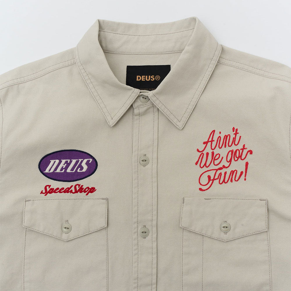 Deus Ex Machina - Tin Lizzie Shirt - Dirty White