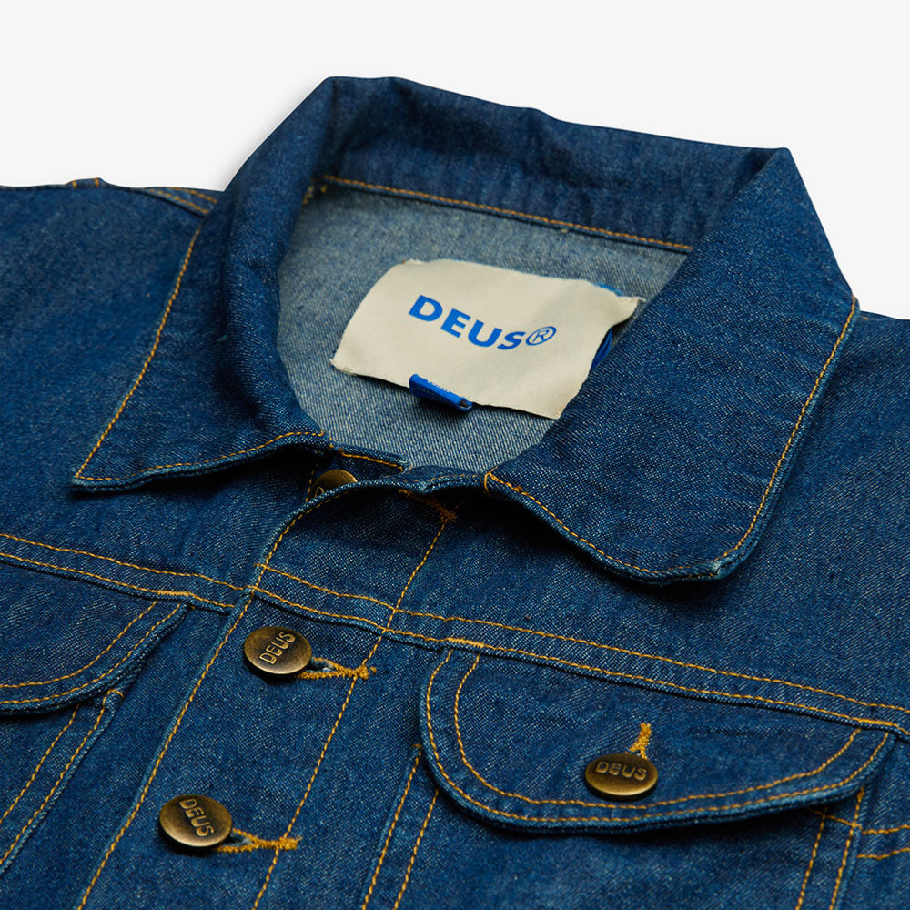 DEUS - BEATNIK OVERALL - Vintage Blue Denim