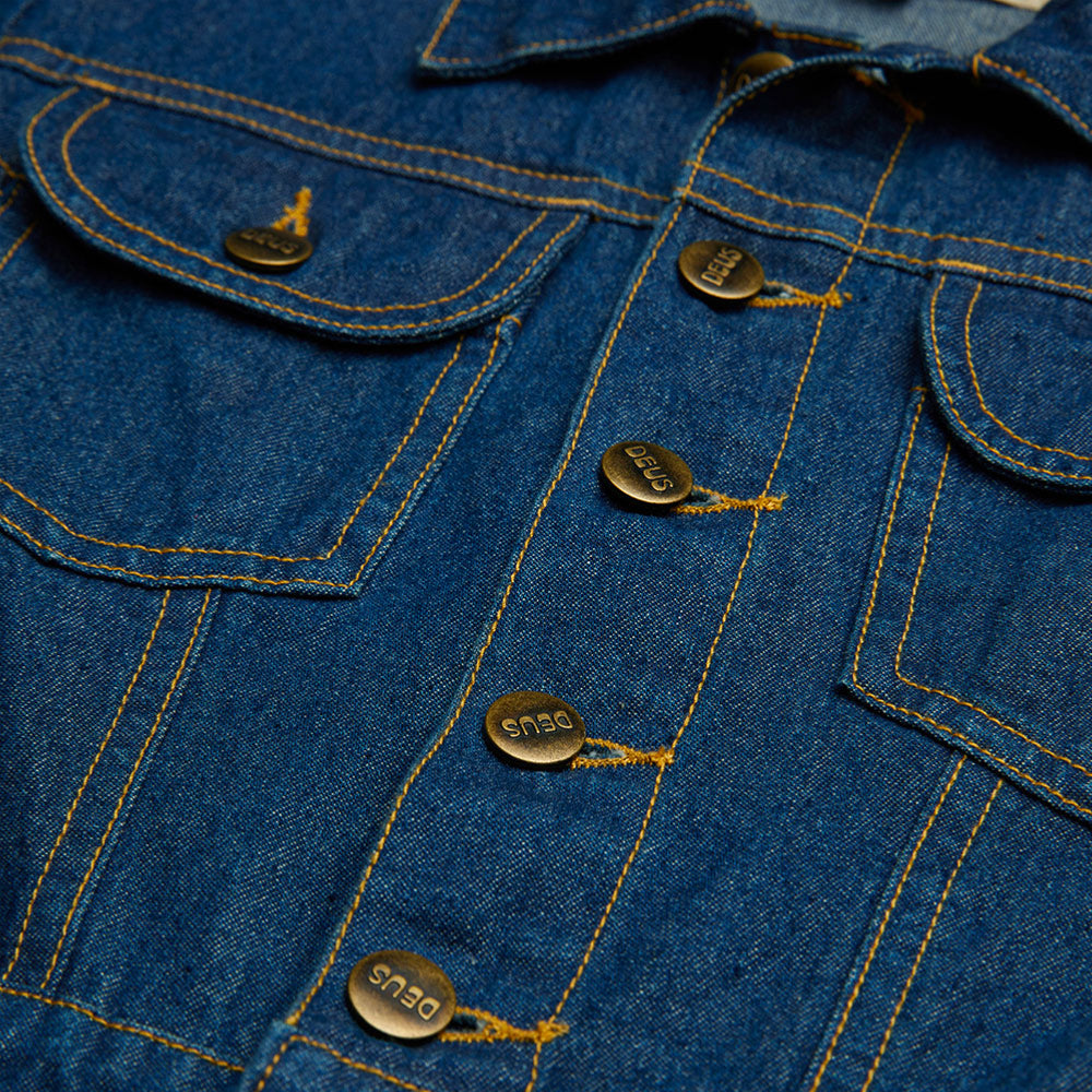 DEUS - BEATNIK OVERALL - Vintage Blue Denim