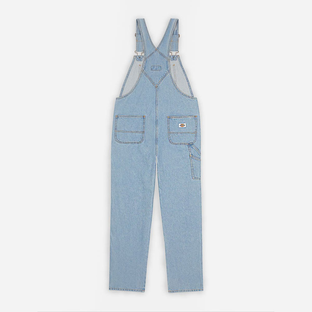 DICKIES - WOMEN CLASSIC DENIM BIB - VINTAGE BLUE