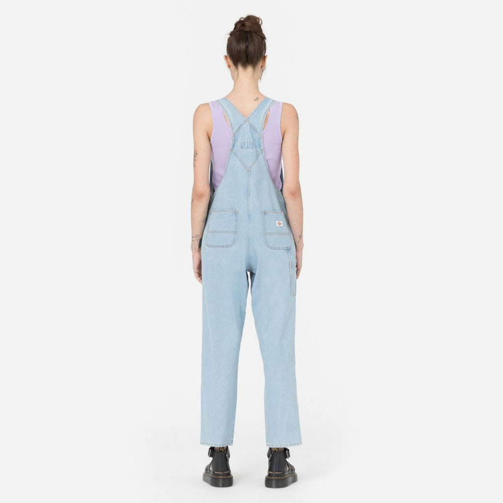 DICKIES - WOMEN CLASSIC DENIM BIB - VINTAGE BLUE