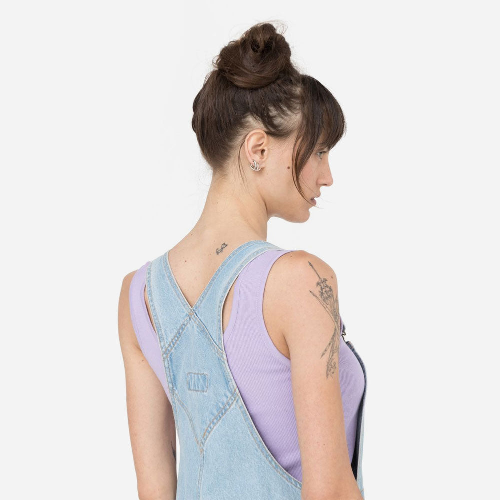 DICKIES - WOMEN CLASSIC DENIM BIB - VINTAGE BLUE