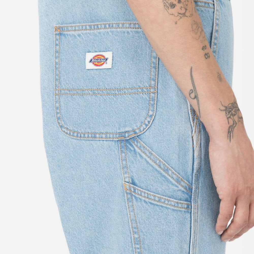 DICKIES - WOMEN CLASSIC DENIM BIB - VINTAGE BLUE