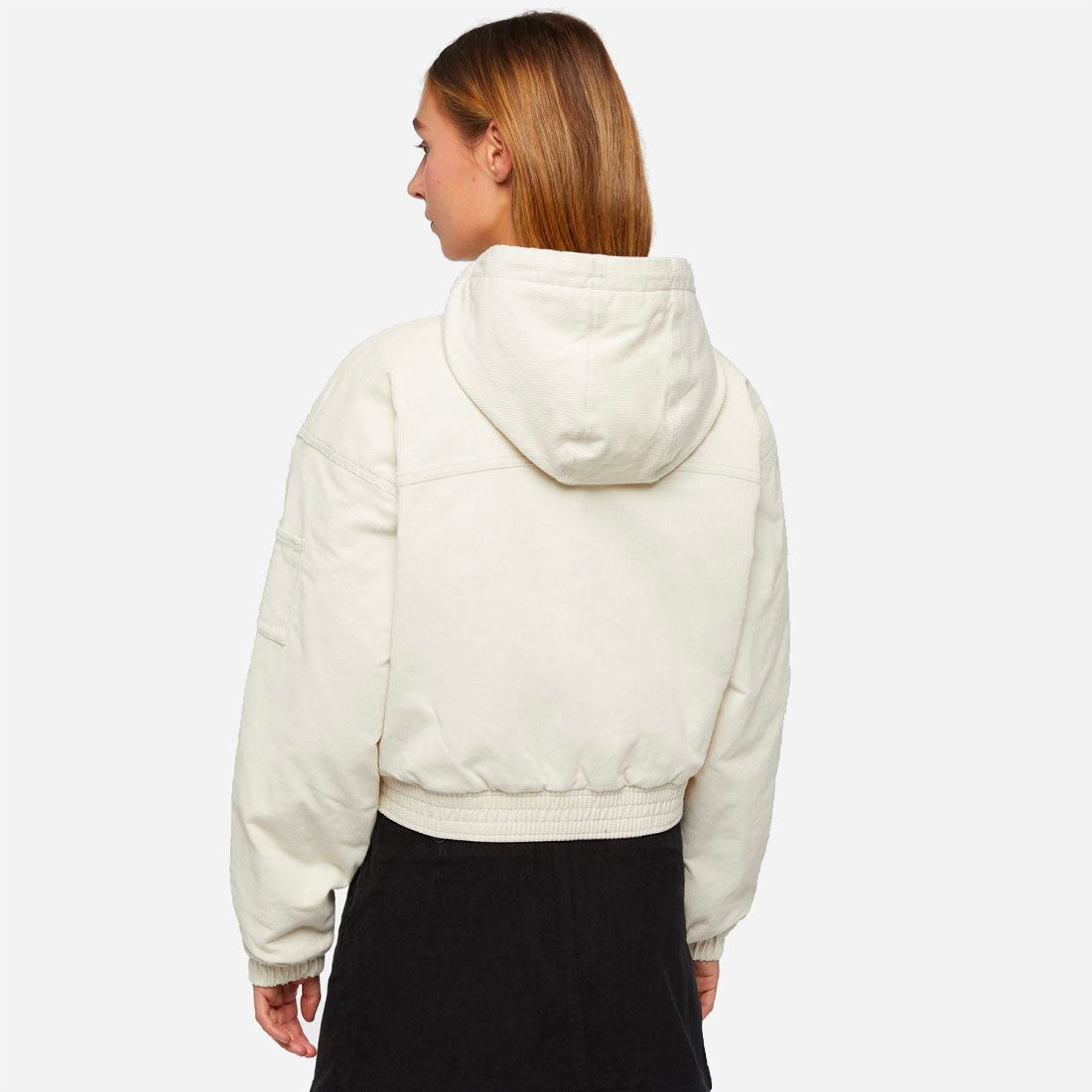 Dickies W - Corduroy Hooded Jacket - Whitecap