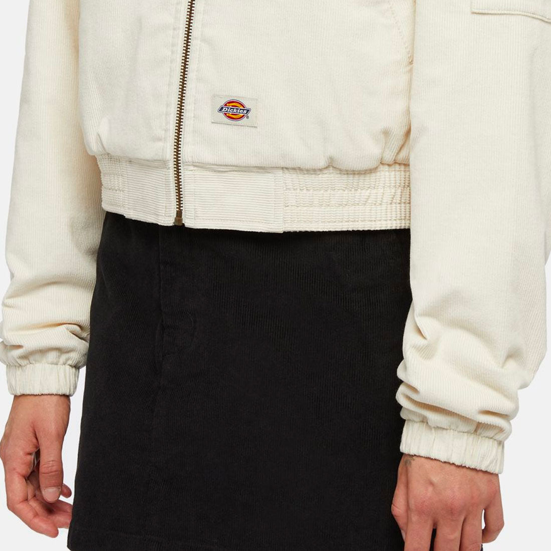 Dickies W - Corduroy Hooded Jacket - Whitecap