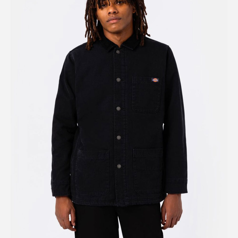 DICKIES - DICKIES DUCK CANVAS CHORE COAT SW - BLACK