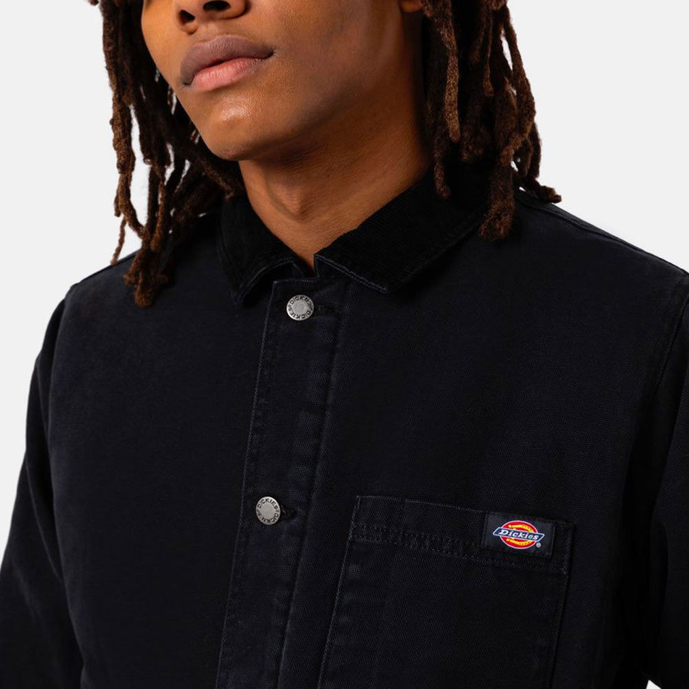DICKIES - DICKIES DUCK CANVAS CHORE COAT SW - BLACK